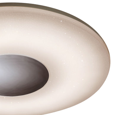 Mantra Fusion M3692 Reef 60W Tuneable White 3000K-6500K, 4200lm, Dimmable Flush Ceiling Light with Remote Control