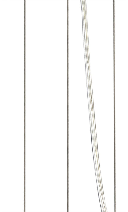 Mantra Sabina 29cm Pendant Kit 43CM, Polished Chrome/White Acrylic