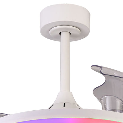 Rafaga 50W LED Dimmable White/RGB Ceiling Light With Built-In 30W DC Reversible Fan, Remote Control 3000-6500K, 3200lm, White, 5yrs Warranty