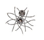 Mantra Aire 66cm Telescopic Pendant 16 Light G4 Waved Arms, Polished Chrome, NOT LED/CFL Compatible