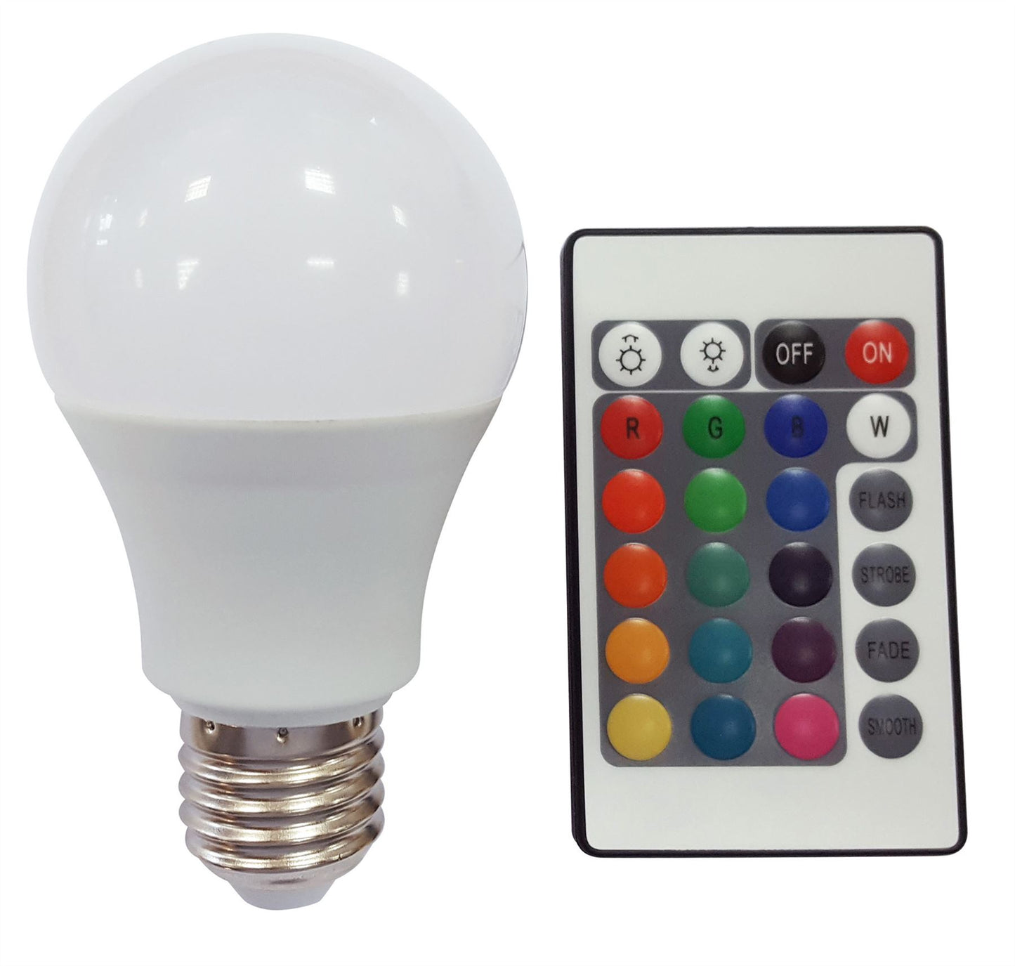 Mantra Fusion Lamps Dimmable LED GLS E27, 7.5W RGB with Remote Control