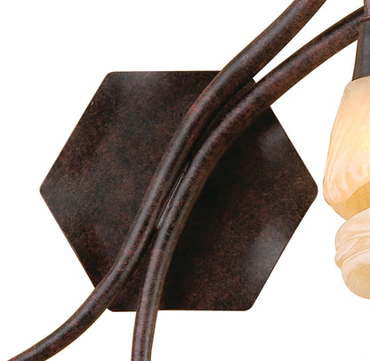 Mantra (0017 005) Gaudi Wall Light Right 2 Light G9, Brown/Black Oxide