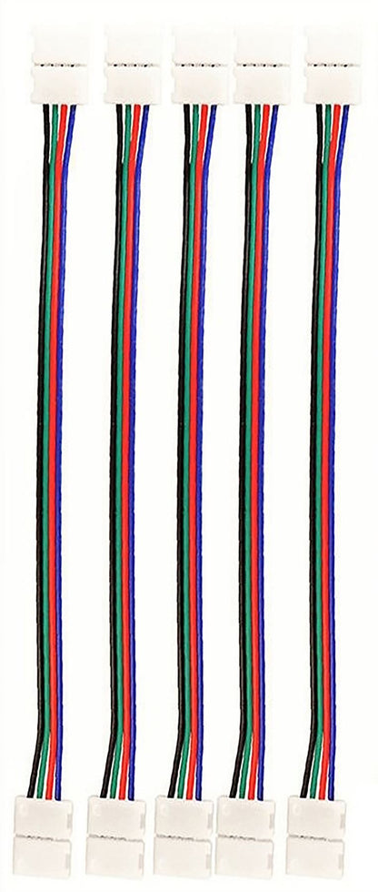 Techtouch LED Strips (Pack Of 5) Double Ended RGB Connector (100mm Strip) Strip