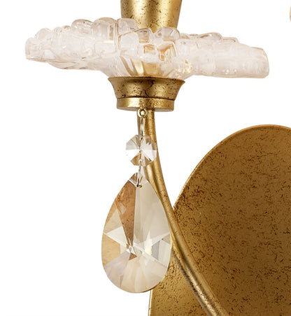 Mantra Sophie GP M6294 Sophie Wall Light, 2 x E14 (Max 20W), Gold Painting, Cream Shades