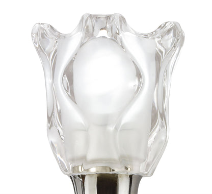 Mantra Amel Wall Light Switched 2 Light L1/SGU10, Polished Chrome, CFL Lamps INCLUDED