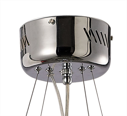 Diyas Atria 65cm  3 Light E27 with LEDs and Remote Control Stainless Steel Ceiling Pendant Light Fitting