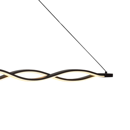 Mantra M5817 Sahara Linear Pendant 36W LED 2800K, 2520lm, Dimmable Frosted Acrylic, Brown Oxide, 3yrs Warranty