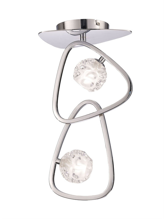 Mantra M5015 Lux Ceiling 2 Light G9, Polished Chrome