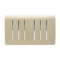 Trendi  6 Gang 2 Way Rocker Gold Double Plate Light Switch in Gold - ART-SS66GO
