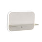 Mantra Fusion Lanzarote Wall Light Shelf with USB Sockets, 18W LED, 3000K, 1400lm, Matt White, 3yrs Warranty