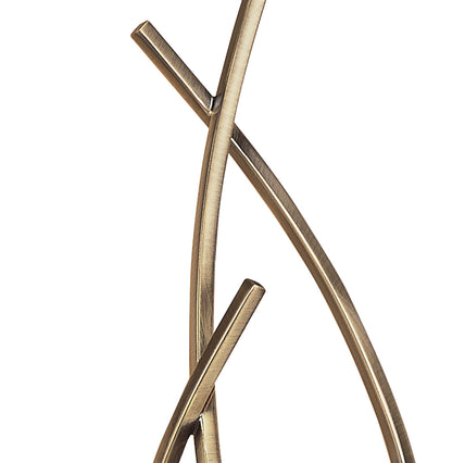 Mantra Pietra Ceiling 3 Light G9, Antique Brass
