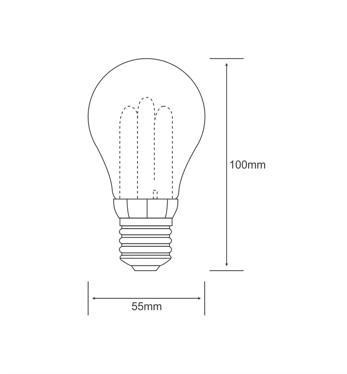 Luxram Super Mini GLS E27 9W 2700K Compact Fluorescent Compact