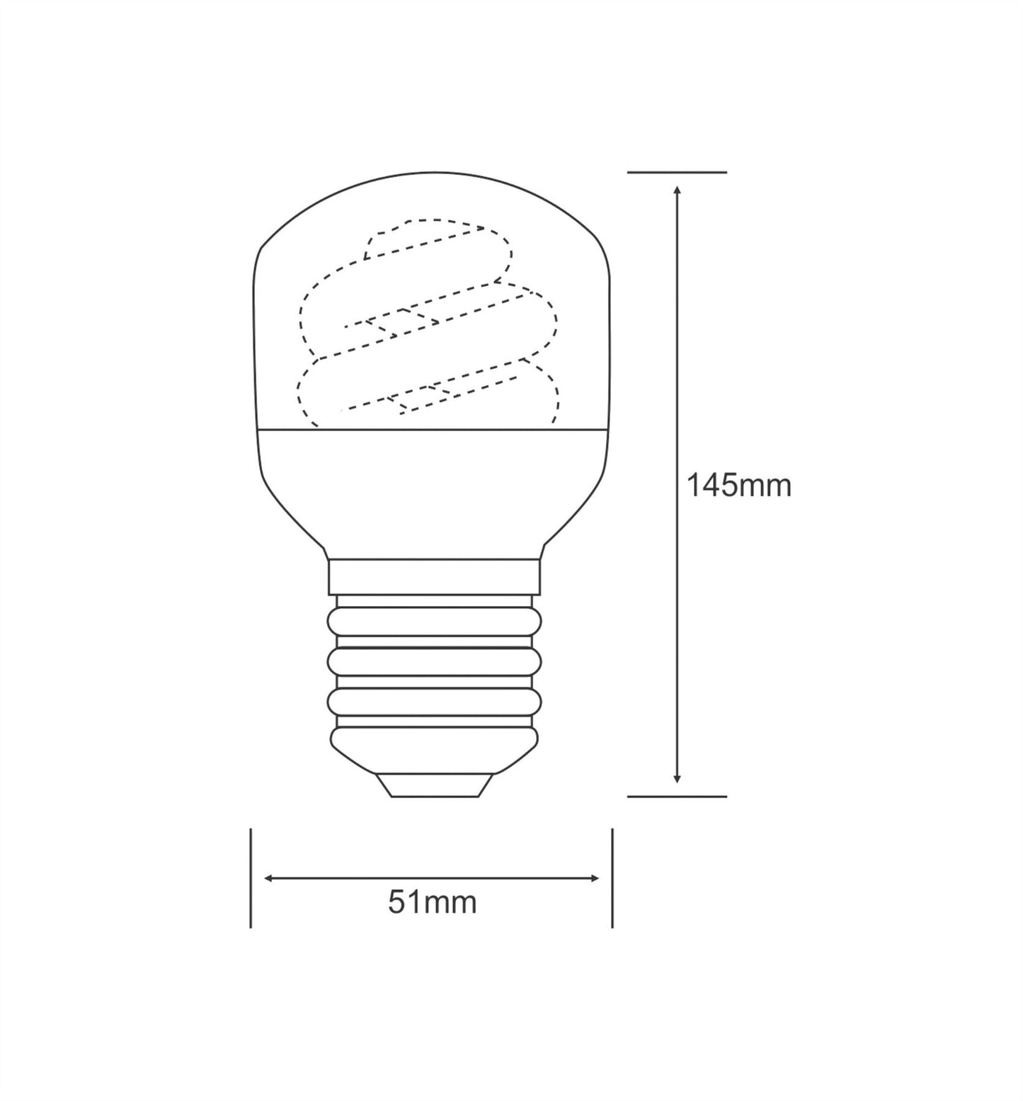 Luxram Super Mini Sup Square Super Mini Supreme Square E27 9W Natural White 4000K Compact Fluorescent Compact