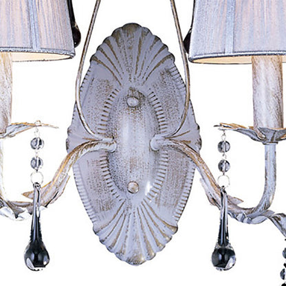Diyas Flur Wall Light 2 Light E14 White French Gold