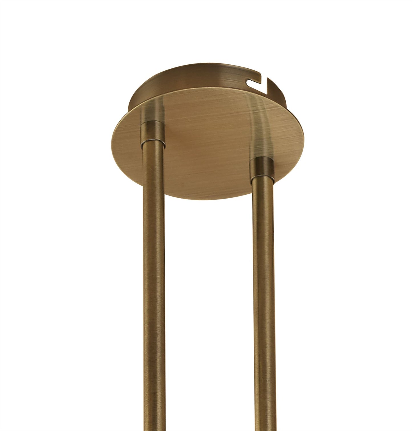 Mantra M1861 Ice Rectangular Telescopic Semi Flush Convertible 6 Light G9 ECO, Antique Brass