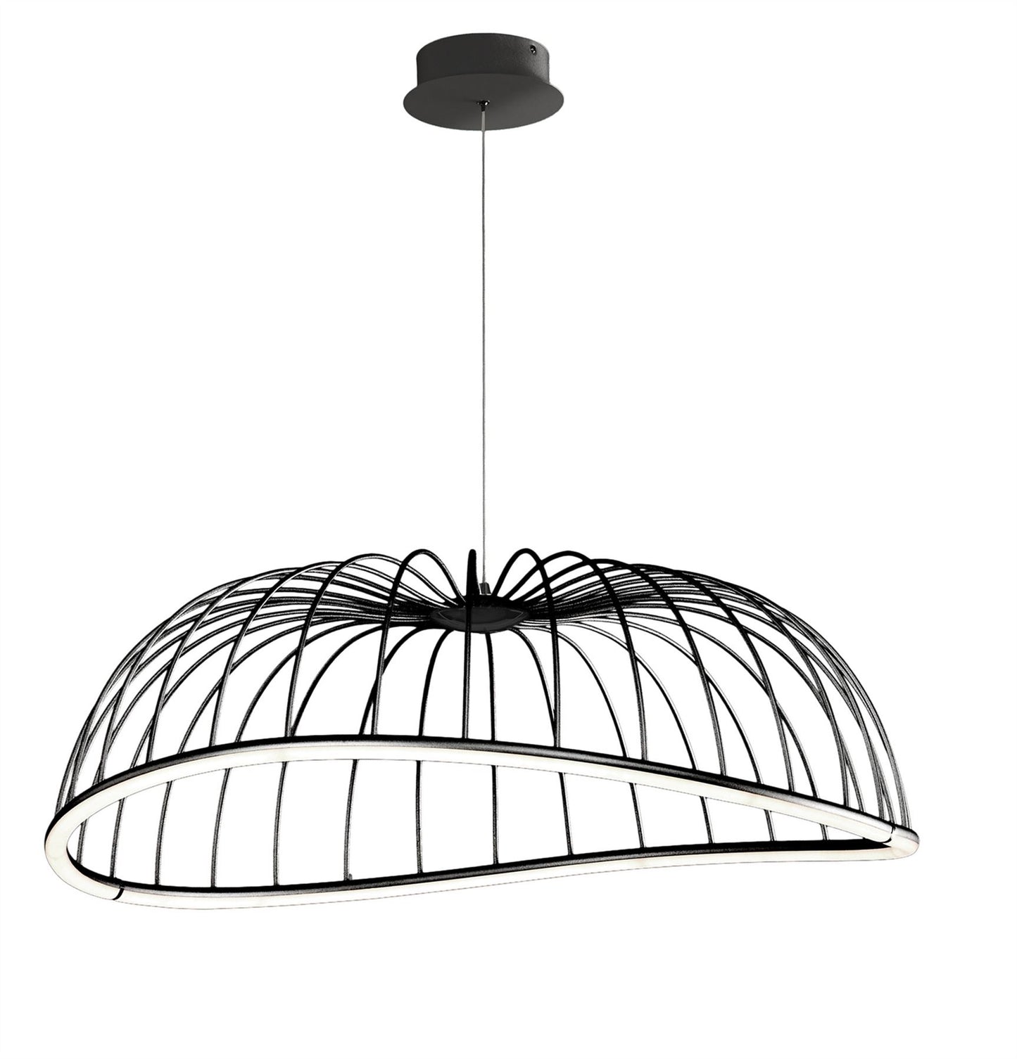 Mantra Celeste Pendant 81cm Round, 40W LED, 3000K, 2800lm, Black, 3yrs Warranty