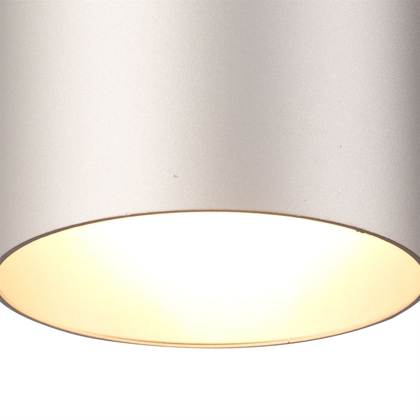 Mantra Fusion M5628 Aruba Flush Large 12cm Round 1 x E27, Silver - M5628 Ceiling