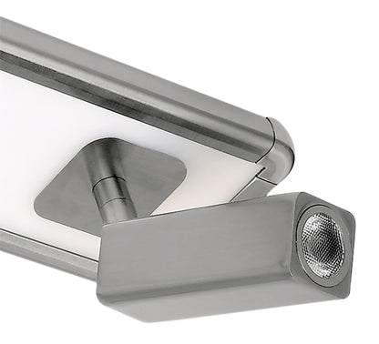 Mantra M5252 Ibiza Ceiling Light, Wall 3 Head with Backlit Light 30W LED Satin Nickel 4000K, 2200lm,, 3yrs Warranty