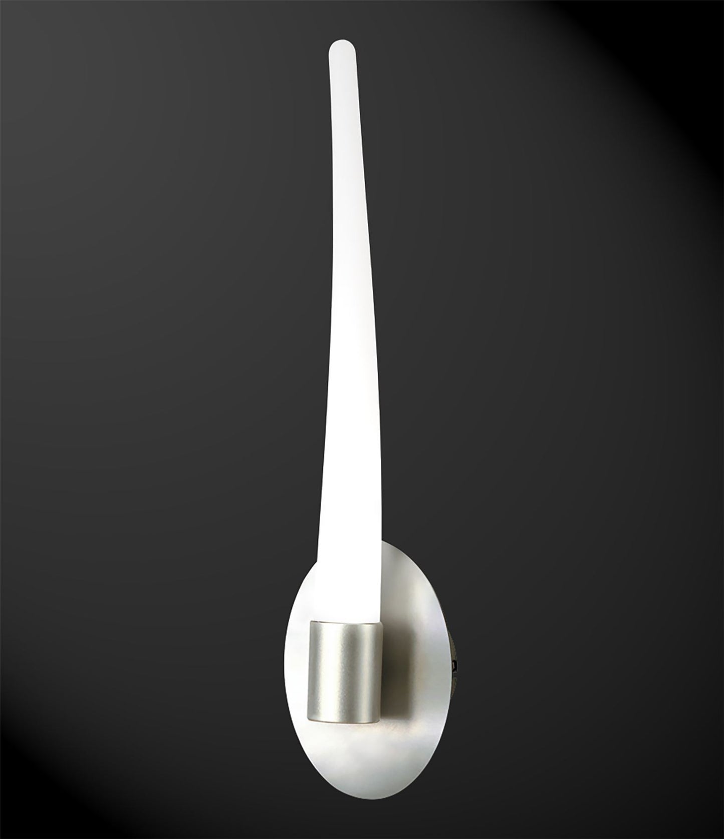 Mantra M1693 Estalacta Wall Light 1 Light GU10 Indoor/Outdoor, Silver/Opal White