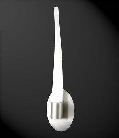 Mantra M1693 Estalacta Wall Light 1 Light GU10 Indoor/Outdoor, Silver/Opal White