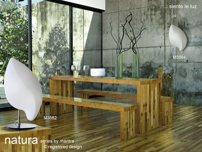 Mantra Natura Ceiling/Wall 2 Light E27 Small Indoor, Polished Chrome/Opal White
