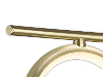 Mantra Olimpia Wall Light, 8W LED, 3000K, 600lm, IP20, Satin Gold, 3yrs Warranty