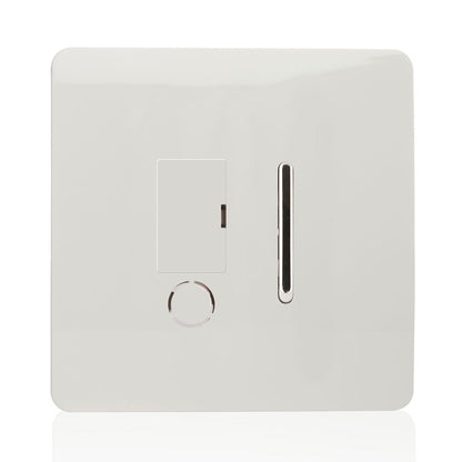 Trendi Artistic Modern Glossy Tactile Fused Spur Switch White ART-FSWH