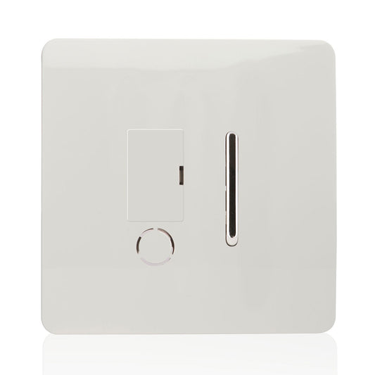 Trendi Artistic Modern Glossy Tactile Fused Spur Switch White ART-FSWH