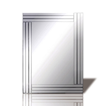 Diyas Home Estin 60cm x 80cm Ribbed Detailed Mirror (Can Only Be Shipped On A Pallet, Additional Charges May Apply.) Mirrors