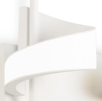 Mantra Tsunami 2 Light Spiral Wall Light, 24W LED, 3000K, 1800lm, Sand White, 3yrs Warranty
