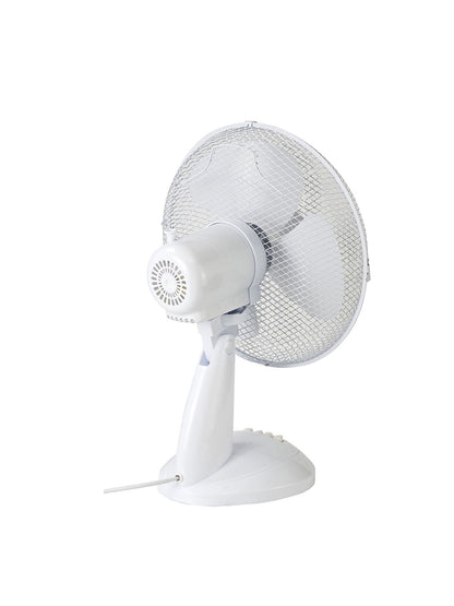 Airo 40W 12 Inch 3 Speed Oscillating Desk Fan in White