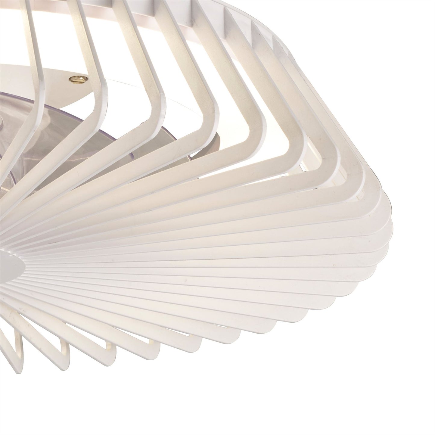 Himalaya Mini 53cm 70W LED Round Ceiling Light With 30W DC Reversible Fan, 2700-5000K Tuneable White, 4900lm, Remote Control, White, 3yrs Warranty