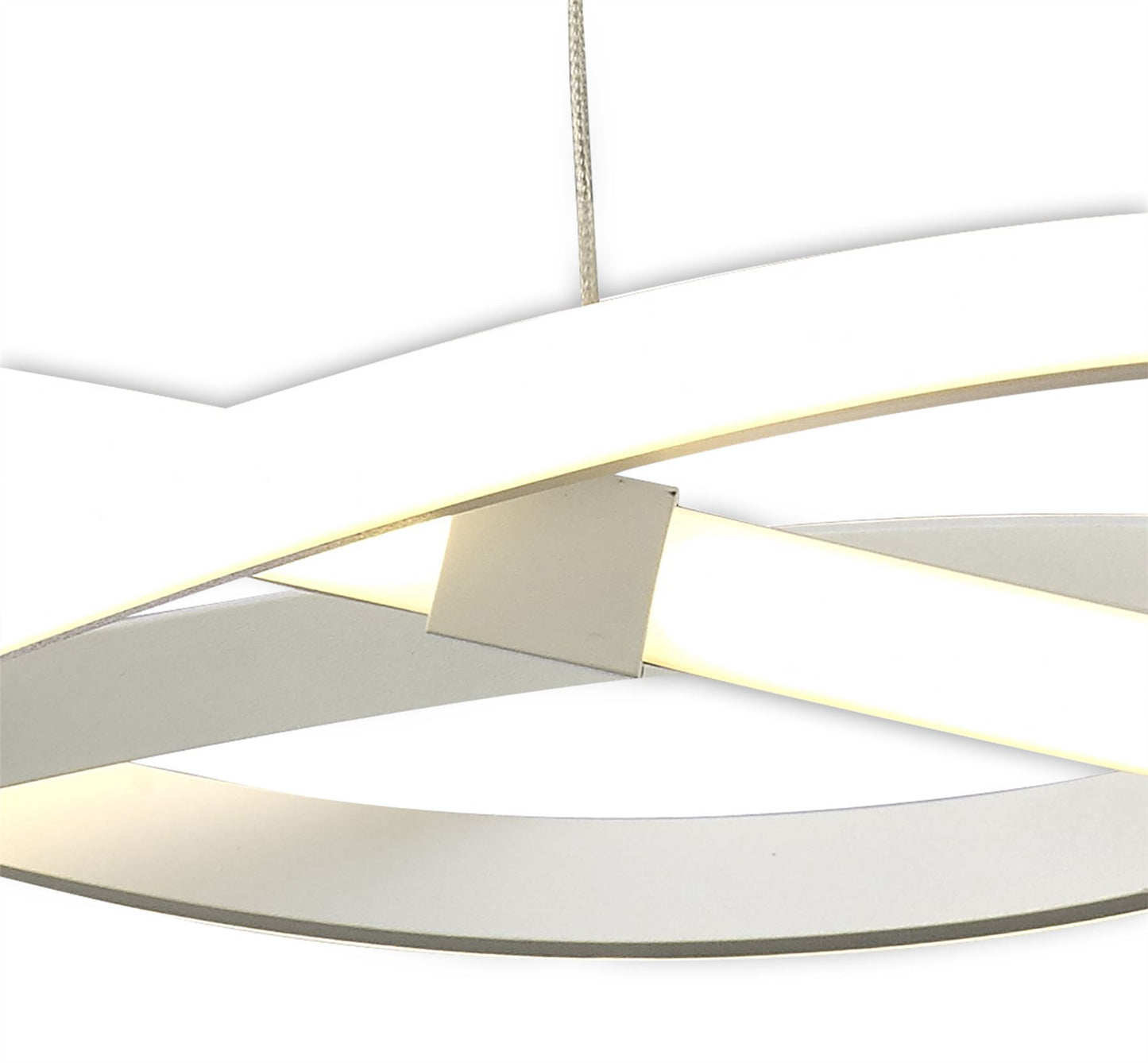 Mantra M5993 Infinity Blanco Pendant 30W LED 3000K, 2500lm, White/White Acrylic, 3yrs Warranty
