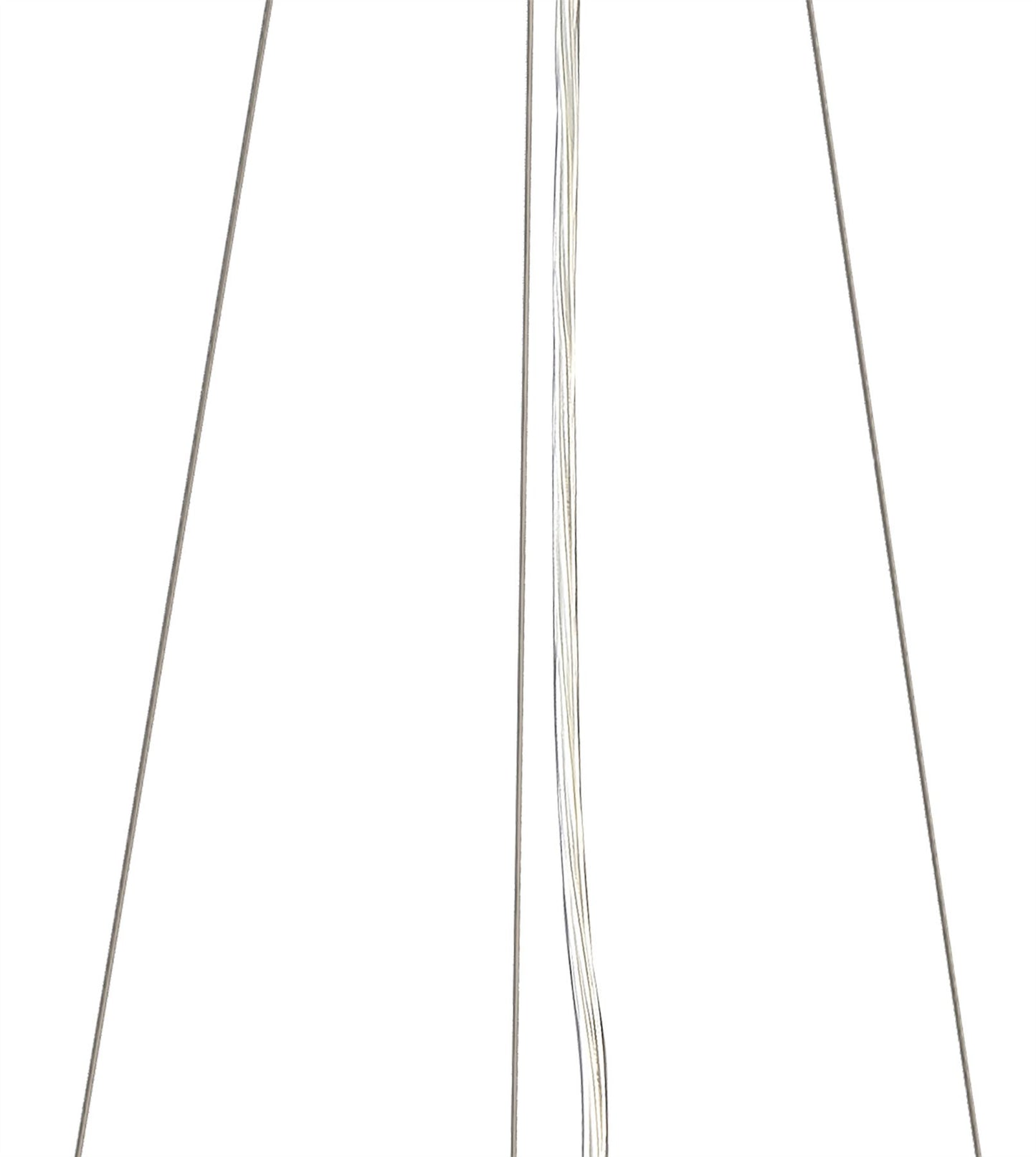 Mantra Sabina 43cm Pendant Kit 59CM, Polished Chrome/White Acrylic
