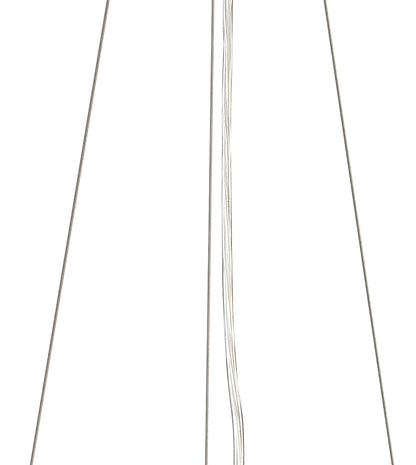Mantra Sabina 43cm Pendant Kit 59CM, Polished Chrome/White Acrylic