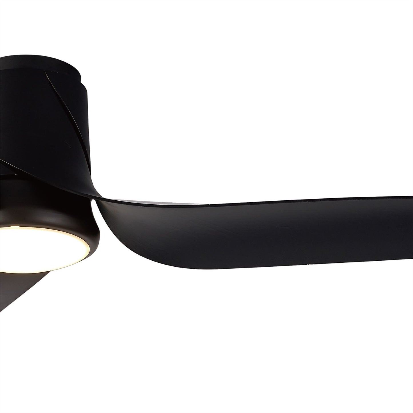Ushuaia 133cm 30W LED Dimmable Ceiling Light With Built-In 35W DC Fan, 2700-5000K Remote & APP Control, 2400lm, Black, 5yrs Warranty