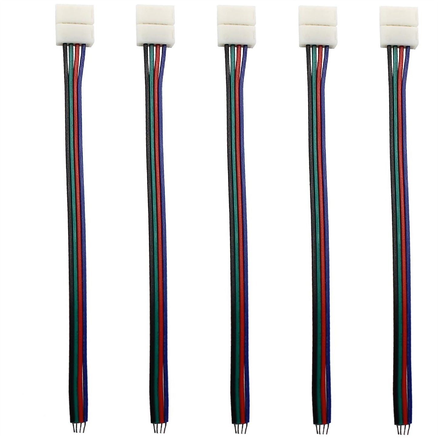 Techtouch LED Strips (Pack Of 5) Single Ended RGB Connector (120mm Strip) Strip