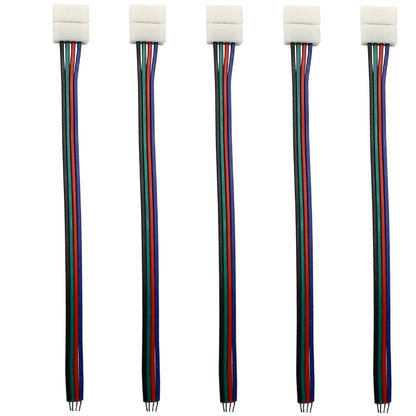 Techtouch LED Strips (Pack Of 5) Single Ended RGB Connector (120mm Strip) Strip