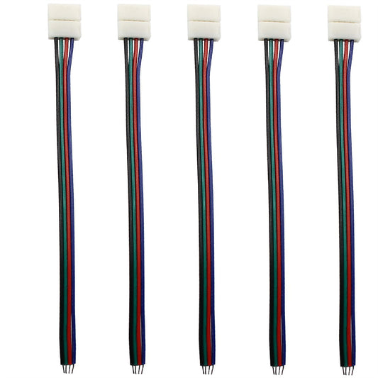 Techtouch LED Strips (Pack Of 5) Single Ended RGB Connector (120mm Strip) Strip