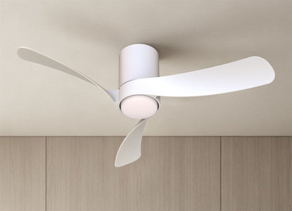 Nemo S 97cm 24W LED Dimmable Ceiling Light With Built-In 30W DC Fan, 2700-5000K Remote Control, 3200lm, White, 5yrs Warranty