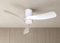 Nemo S 97cm 24W LED Dimmable Ceiling Light With Built-In 30W DC Fan, 2700-5000K Remote Control, 3200lm, White, 5yrs Warranty