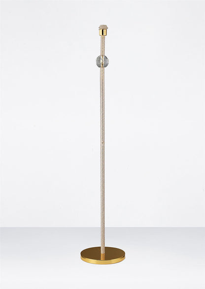 Diyas Elena Floor Lamp WITHOUT SHADE 1 Light E27 Gold/Crystal