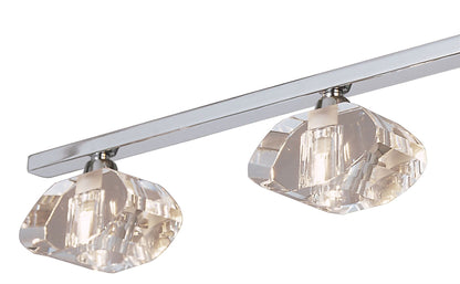 Mantra Alfa Ceiling Linear Bar 3 Light G9, Polished Chrome