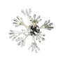 Diyas Love 45cm /Wall Light 6 Light G4 Polished Chrome/White Glass, NOT LED/CFL Compatible Ceiling Light Fitting