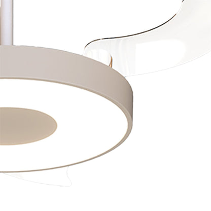 Coin Fan M 49cm 40W LED Dimmable Ceiling With Built-In 30W DC Fan, 3000-5000K Remote, APP, Alexa & Google Voice Control, 6400lm, Beige