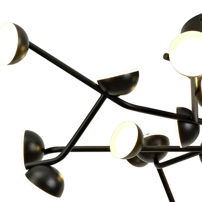 Mantra Adn 24 Light Ceiling Light, Round 65.8cm, 72W LED, 3000K, 4600lm, Black, 3yrs Warranty