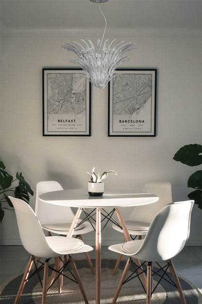 Diyas Sinclair 90cm  12 Light G9 Polished Chrome Ceiling Pendant Light Fitting