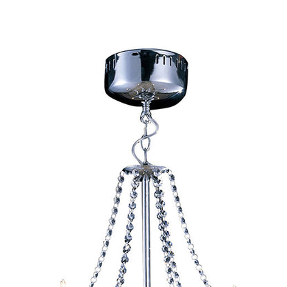Diyas Zest 60cm  Round 9 Light G4 Polished Chrome/Crystal, NOT LED/CFL Compatible Ceiling Pendant Light Fitting