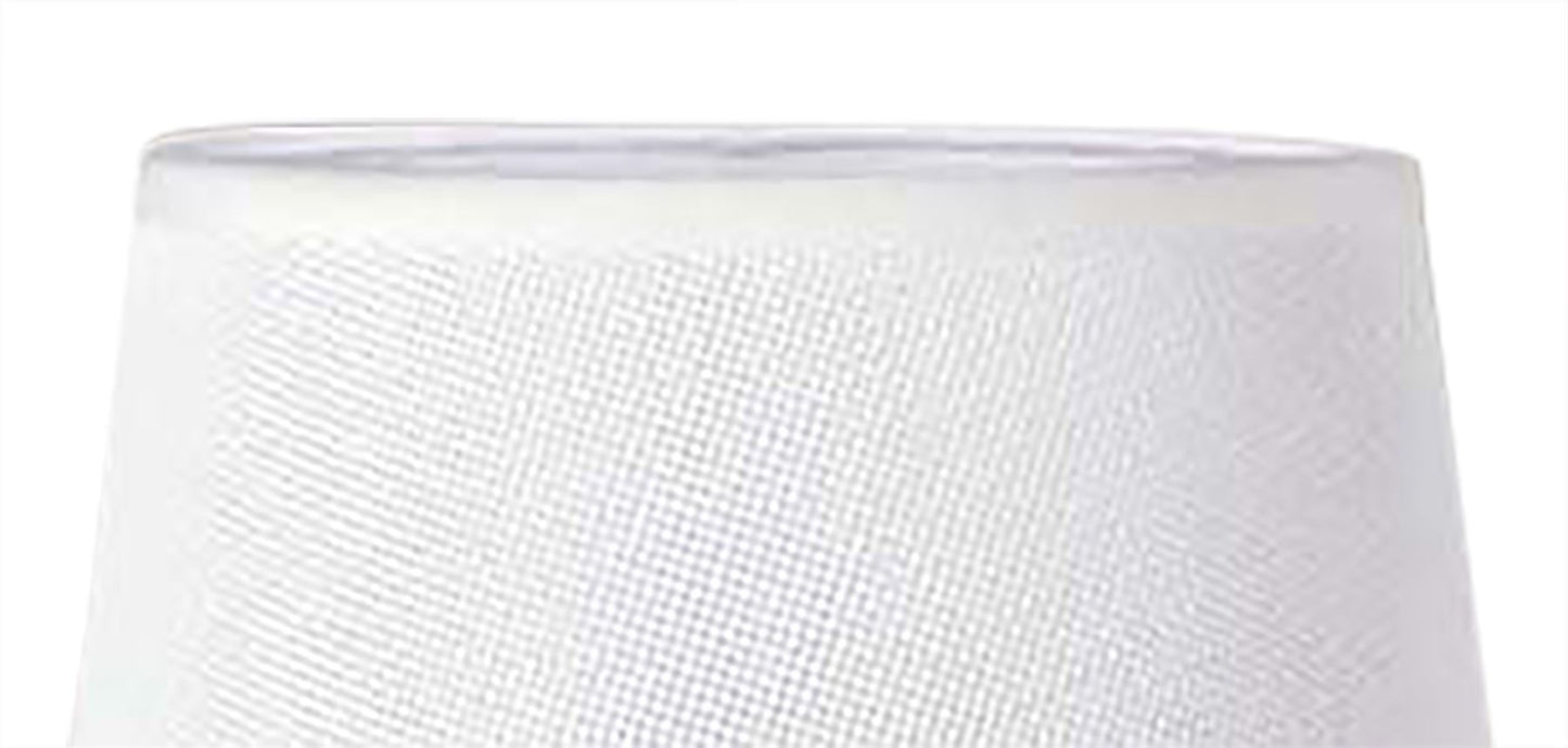 Mantra M5322 Habana White Round Shade 210/240mm x 165mm, Suitable for Table Lamps