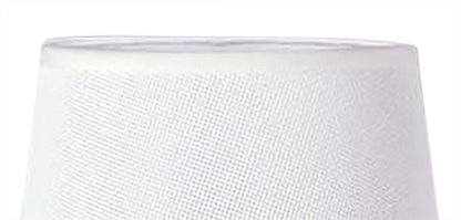 Mantra M5322 Habana White Round Shade 210/240mm x 165mm, Suitable for Table Lamps